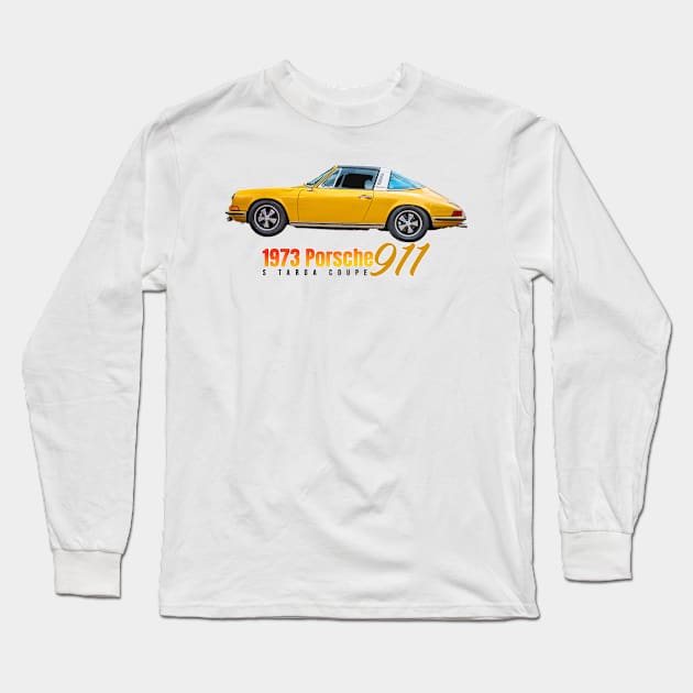 1973 Porsche 911 S Targa Coupe Long Sleeve T-Shirt by Gestalt Imagery